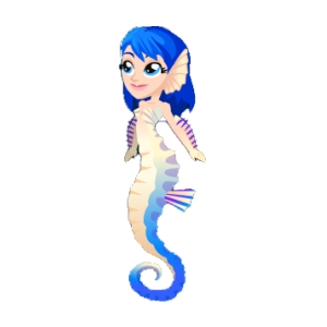 Blue Twilight Seahorse Mermaid